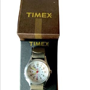 Timex Vintage Collection - military Mk1 style watch with military band and box.